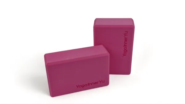 Yoga Blok Eco Schuim Roze- set van 2